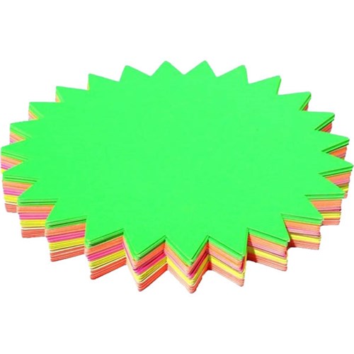 Stars Fluoro Brenex 250mm Assorted Colours Pack of 60